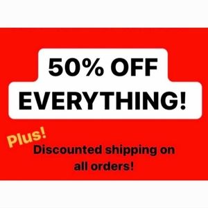 One day only 50 % off everything in my closet
